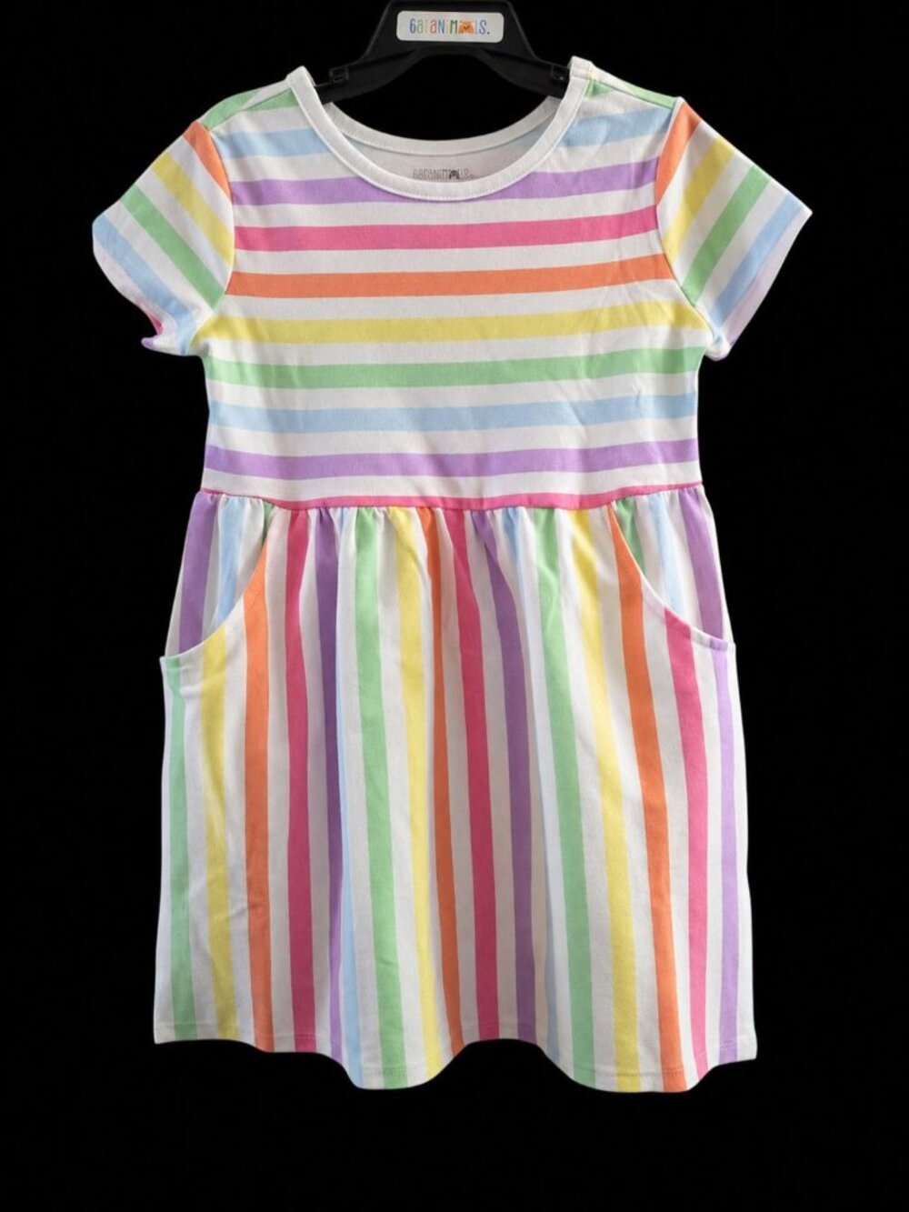 Infant Girls Rainbow Print Skater Dress with Pockets Size 18M- NWT